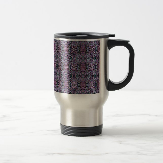 Caneca Térmica Geométrico Púrpura Rosa (Direita)