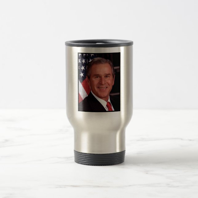 Caneca Térmica George Bush 43º Presidente americano Foto (Centro)