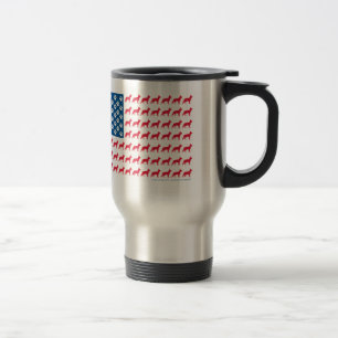 Caneca Térmica German shepherd patrióticos