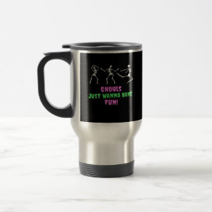 Caneca Térmica Ghouls Só Quer Divertir-Se Com A Lpreguiça