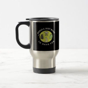 Caneca Térmica Ghouts Só Para Ter Uma Frase De Dia de as Bruxas e