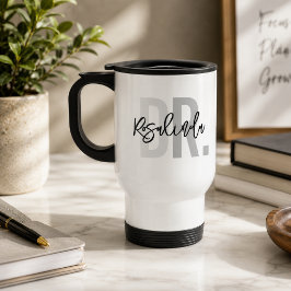 Caneca Térmica Gif de Apreciação de Novo Doutor PhD Personalizado