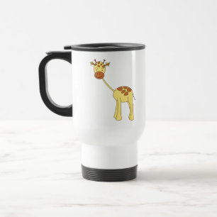 Caneca Térmica Girafa bonito. Desenhos animados
