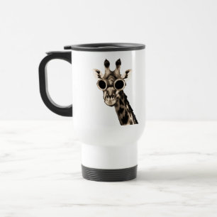Caneca Térmica Girafa com os óculos de proteção dos óculos de