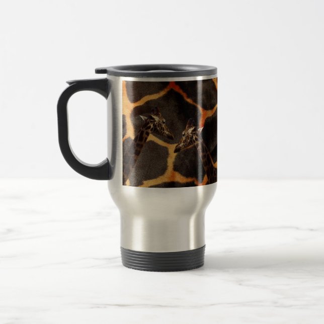 Caneca Térmica "Girafas exóticas: em uma Canvas patenteada da gir (Esquerda)
