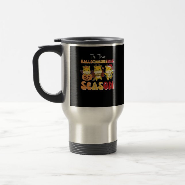 Caneca Térmica Giraffe Natal Halloween É A Hallothanksmas (Esquerda)