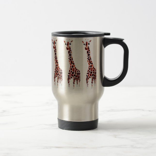 Caneca Térmica Giraffe Wildlife Art (Direita)