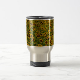 Caneca Térmica Girassóis
