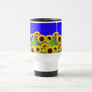 Caneca Térmica Girassóis - Bandeira Ucraniana Liberdade de Paz U