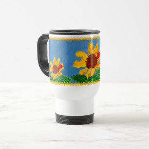Caneca Térmica Girassol "Arte por Crianças"