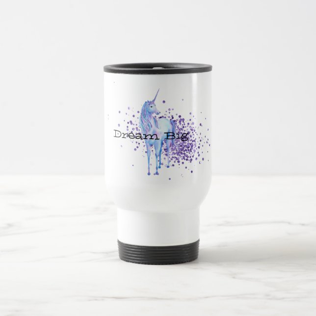 Caneca Térmica Girly Purple Sparkle Unicorn (Centro)