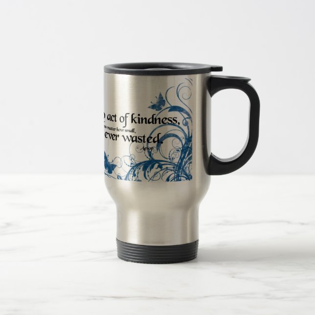 Caneca Térmica giro da borboleta gentil (Direita)