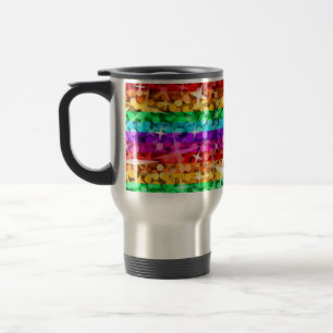 Caneca Térmica Glitz Rainbow viagem/viagem ao trabalho
