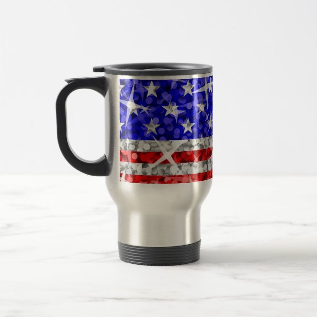 Caneca Térmica Glitz USA viagem/caneca viagem ao trabalho (Esquerda)
