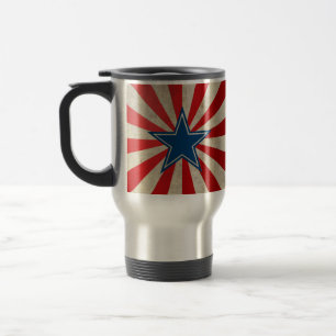 Caneca Térmica Glória envelhecida - Vermelho, Branco e Azul