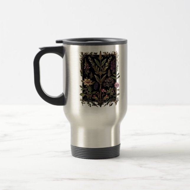 Caneca Térmica Goblincore Bruxa Vitoriana Ervas Clássico (Esquerda)
