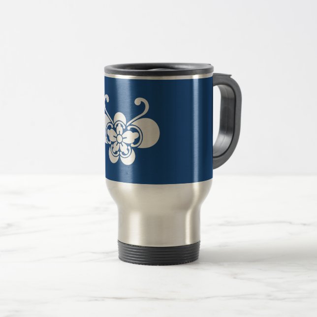 Caneca Térmica Goka em forma de borboleta (Frente Esquerda)