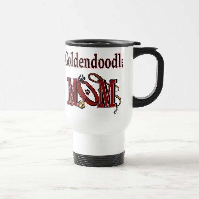 Caneca Térmica Goldendoodle Mamãe Dons (Direita)