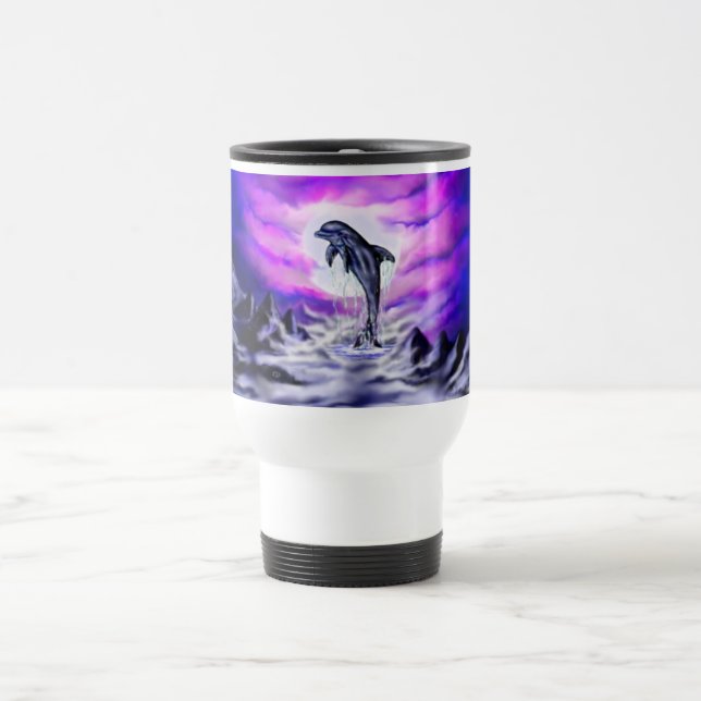 Caneca Térmica Golfinho de Lua (Centro)