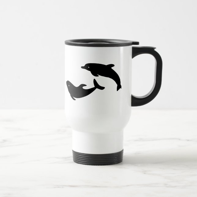 Caneca Térmica Golfinhos felizes (Direita)