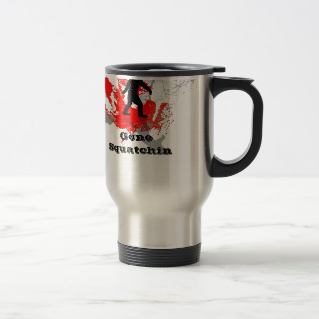 Caneca Térmica Gone Squatchin, pé-preto (Direita)