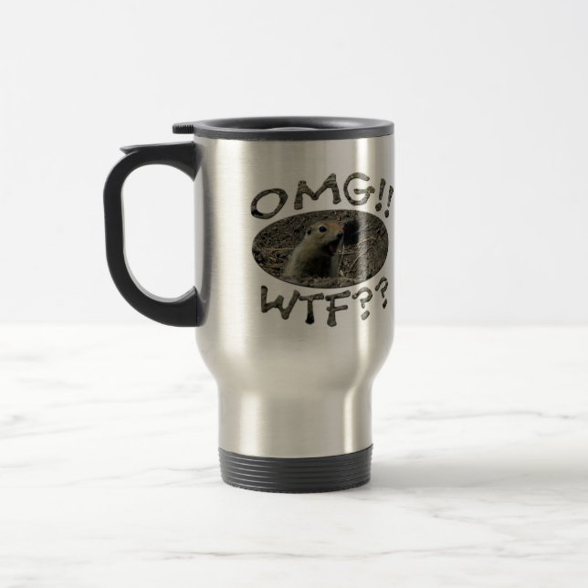 Caneca Térmica Gopher de OMG WTF (Esquerda)