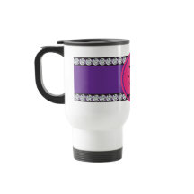 Graduação de Diamante de Monograma Magenta