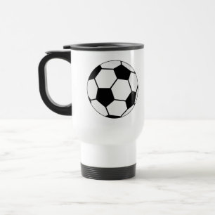 Caneca Térmica Gráfico de Bola de Futebol Clássico Fã de Esportes