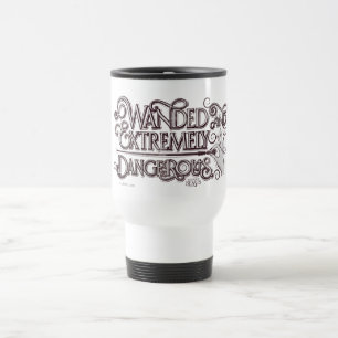 Caneca Térmica Gráfico Wanded E Extremamente Perigoso - Branco