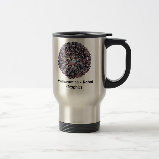 Caneca Térmica Gráficos de Mathematica - de Kabai (Direita)