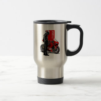 Caneca Térmica Gráficos de Superbike Racing Máxima Paixão Ciclist