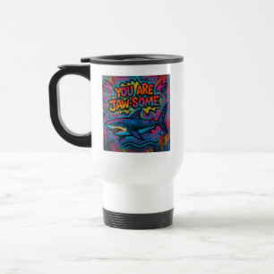 Caneca Térmica Grafite de Tubarão