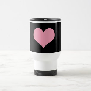 Caneca Térmica Grande Coração de Amor Rosa