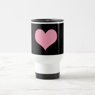 Caneca Térmica Grande Coração de Amor Rosa