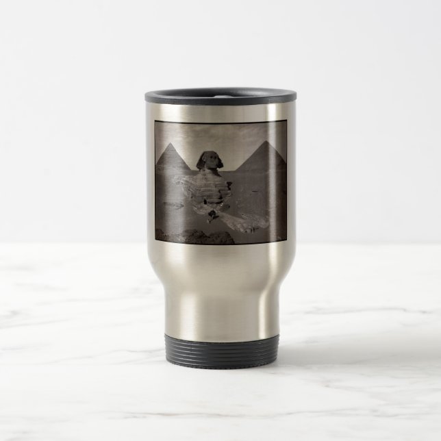 Caneca Térmica Grande Esfinge e Necrópole das Pirâmides de Gizé E (Centro)