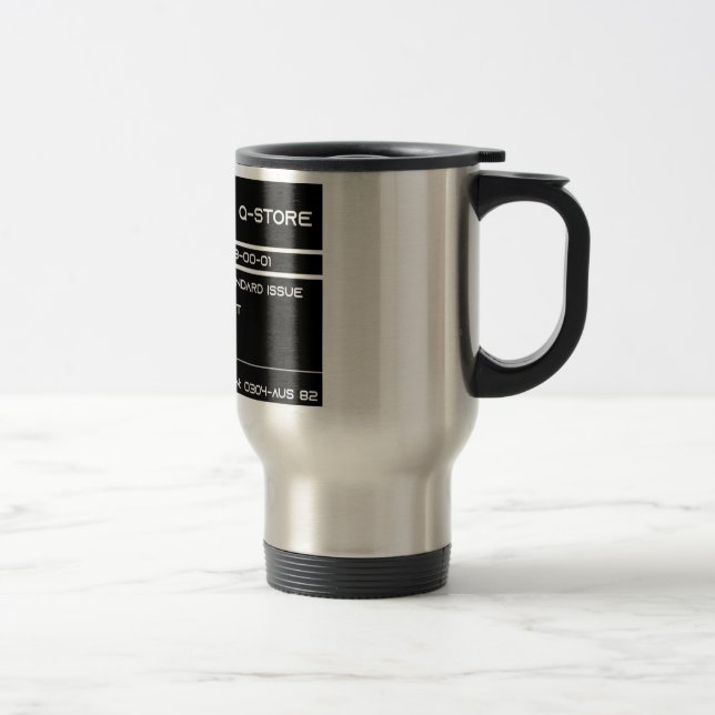 Caneca Térmica Gravação padrão de problemas do Q (Direita)