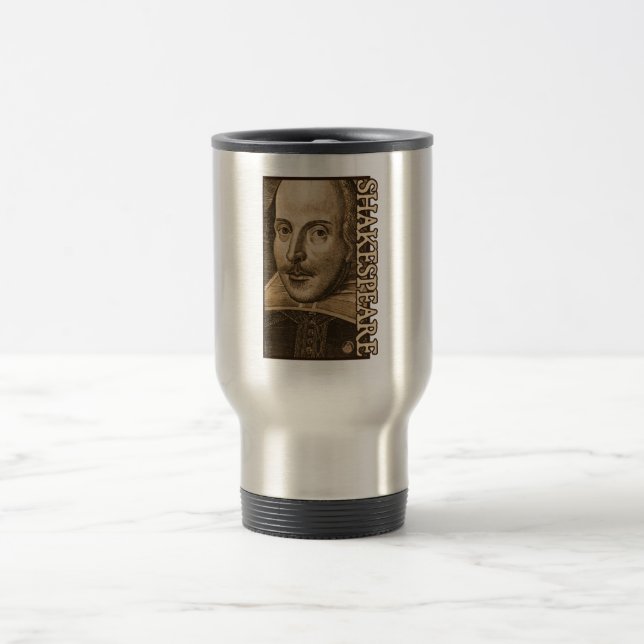 Caneca Térmica Gravuras de Shakespeare Droeshout (Centro)