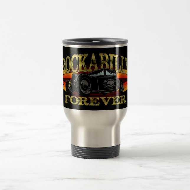 Caneca Térmica Greaser Rockabilly Hot Rod (Centro)