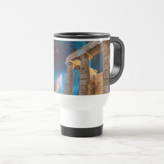 Caneca Térmica Grécia de Acrópole Partenon encontra espaço (Frente Esquerda)
