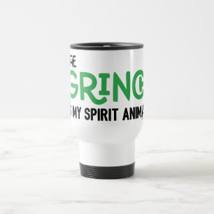 Caneca Térmica Grinch é meu Animal Espiritual Citação