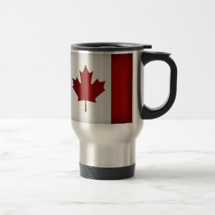 Caneca Térmica Grunge Canadian Flag
