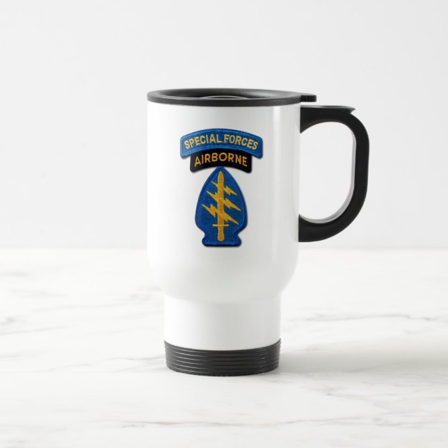 Caneca Térmica Grupo das Forças Especiais Green Berets SF SOF SFG (Direita)