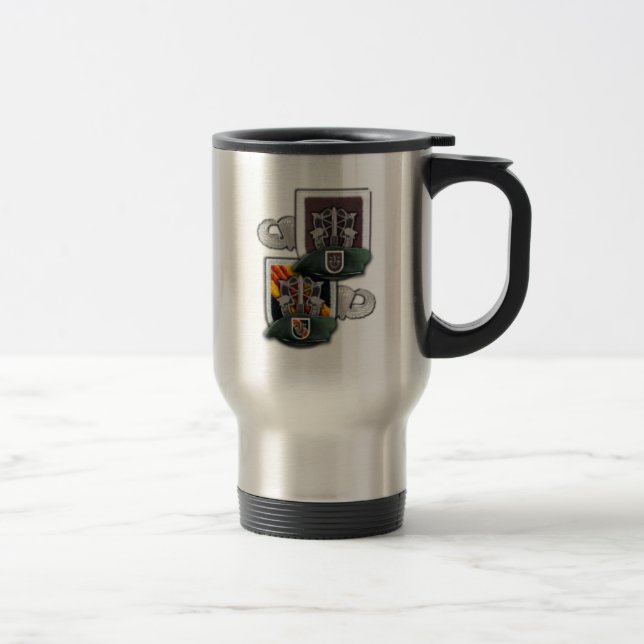 Caneca Térmica Grupo de Forças Especiais da 5 Verde Berets SFG SF (Direita)