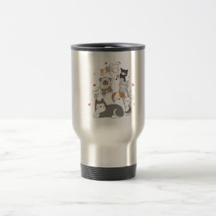 CANECA TÉRMICA GRUPO DE GATOS   COMPRAR DE DESIGN DE AMANTES CAT 