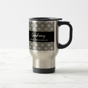 Caneca Térmica Grupo doce do presente das bolinhas das cinzas e