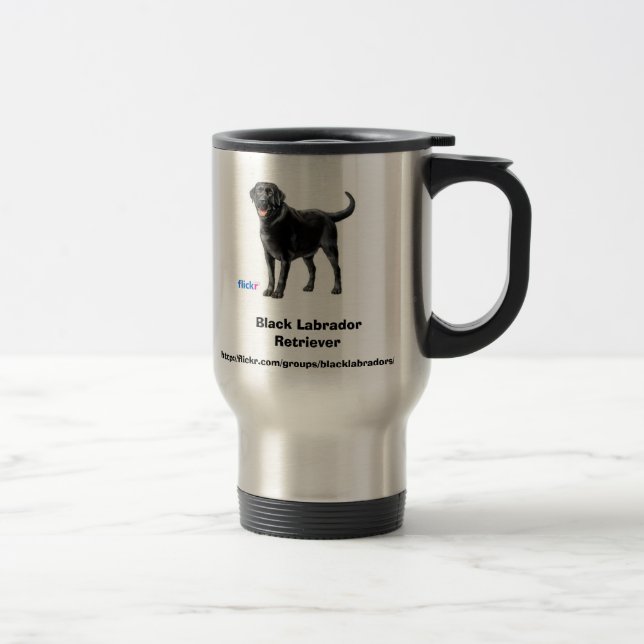 Caneca Térmica Grupo Labrador Preto (Direita)