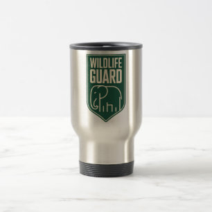 Caneca Térmica "Guarda da Vida Selvagem" Emblema Minimalista de E