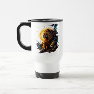 Caneca Térmica Guardião do Limiar Solar – Leão do Equilíbrio