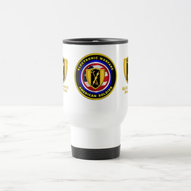 Caneca Térmica Guerra Eletrônica Contra Veteranos do Exército Org (Centro)