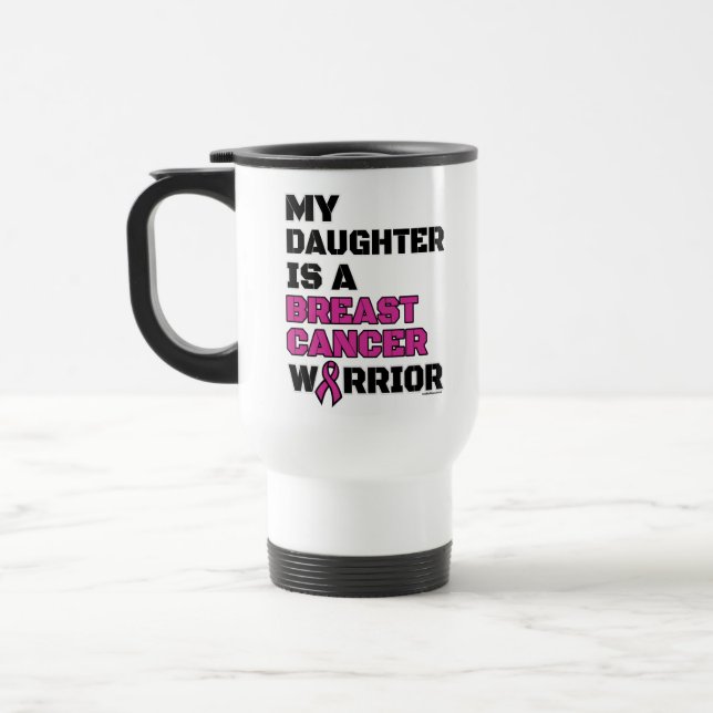 Caneca Térmica Guerreiro/Bloqueio/Filha...Cancer da mama (Esquerda)